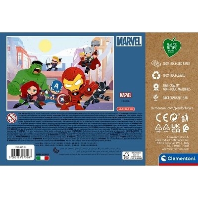 PUZZLE CLEMENTONI 104 dlk 27528 MARVEL PLAY FOR FUTURE - Photo 1