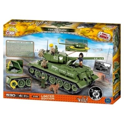 COBI 2486 SMALL ARMY WWII TANK T34/85 RUDY LIMITED EDITION