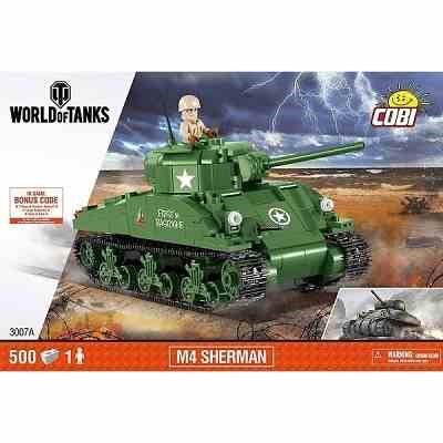 COBI 3007A SMALL ARMY WORLD OF TANKS M4 SHERMAN A1 / FIREFLY