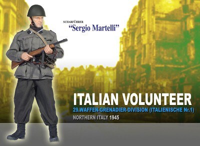 SERGIO MARTELLI 29. WAFFEN GRENADIER DIVISION ITALIENISCHE NR. 1 NOTHERN ITALY 1945