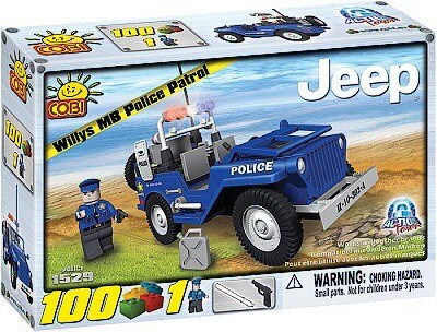 JEEP WILLYS MB POLICEJN HLDKA ACTION TOWN COBI 1529
