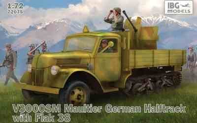 GERMAN HALFTRUCK V3000SM MUALTIER WITH FLAK 38 