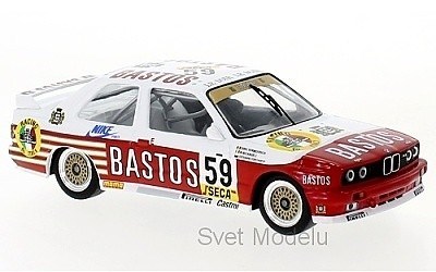 BMW M3 E30 BASTOS No. 59 D. VERMEERSCH / G. FONTANESI / M. MICANGELI 24 HOURS SPA WTCC 1987