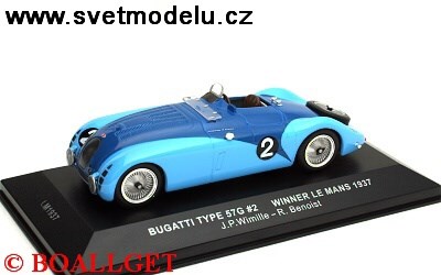 Bugatti 57G #2 J-P.Wimille - R.Benoist Winner Le M
