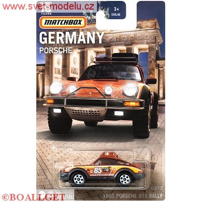 AUTKO MATCHBOX GERMANY PORSCHE 911 RALLY 1985 COPPER