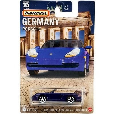 AUTKO MATCHBOX HPC63 GERMANY PORSCHE 911 CARRERA CABRIO BLUE