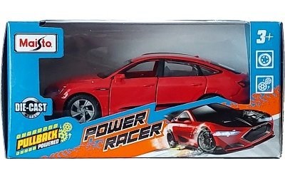 MAISTO POWER RACER AUDI e-TRON SPORTBACK RED 4,5 PULLBACK