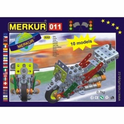 STAVEBNICE MERKUR 011 MOTOCYKL 10 MODEL 230 ks