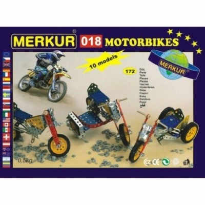 STAVEBNICE MERKUR 018 MOTOCYKLY 10 MODEL 182 ks