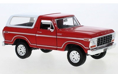 FORD BRONCO CUSTOMS HARDTOP 1978 RED / WHITE