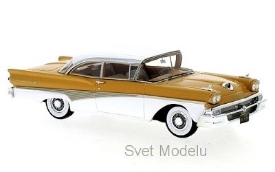 FORD FAIRLINE 500 HARDTOP 1958 BROWN / WHITE