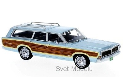 FORD LTD COUNTRY SQUIRE 1968 BLUE / WOOD