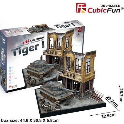 PUZZLE 3D CUBIC FUN JS4201H NMECK TANK TIGER I