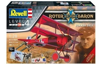 REVELL 05778 FOKKERR DR.1 RED BARON 125 YEAR LIMITED EDITION