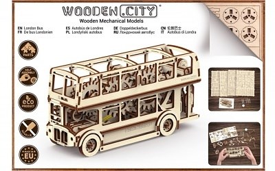 WOODEN CITY PUZZLE 3D AUTOBUS
