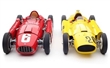 Ferrari D50 (yellow) and CMC Lancia D50 (red)