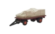 CANVASSED TRAILER MAROON  / RED