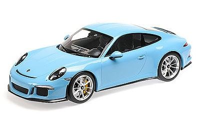  PORSCHE 911 R 2016 BLUE model auta MINICHAMPS v měřítku 1:12