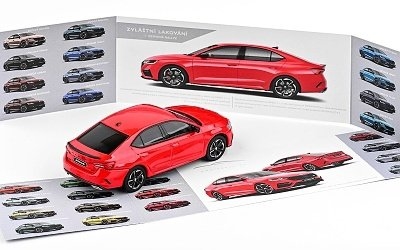 Abrex ŠKODA OCTAVIA IV RS se zvláštním lakováním