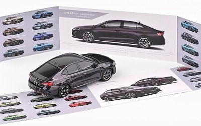 ŠKODA OCTAVIA IV RS 2020 FIALOVÁ SPACE METALÍZA - Photo 3