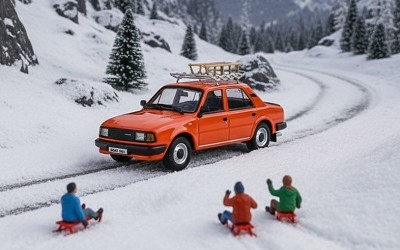 Škoda 120L 1984 oranžová brilantní w/zahrádka a sáňky - Photo 1