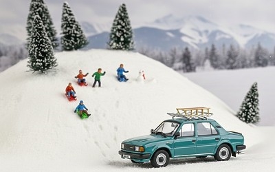 Škoda 120L 1984 tyrkysová světlá w/zahrádka a sáňky - Photo 1