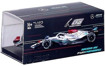 MERCEDES-BENZ AMG F1 W13E PERFORMANCE #63 GEORGE RUSSEL w/ HELMET 2022 - Photo 1