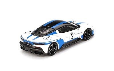 Maserati MC20#2 White with Blue Stripes - Photo 1 Maserati MC20#2 White with Blue Stripes - Photo 1