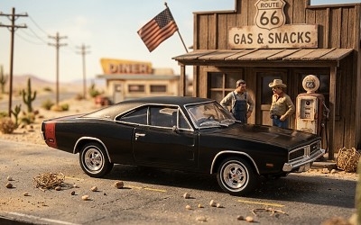 Dodge Charger 1969 black - Photo 1