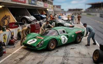 Ferrari 330P3 #7 D.Piper/R.Attwood Kyalami 1967 - Photo 1