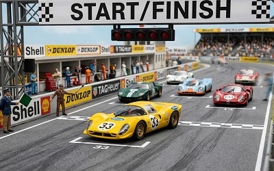 Ferrari 330P3 #33 W.Mairesse/J.Blaton Daytona 1967 - Photo 1