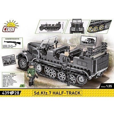 COBI 2275 HISTORICAL COLLECTION WWII SD. KFZ. 7 HALF TRACK - Photo 1