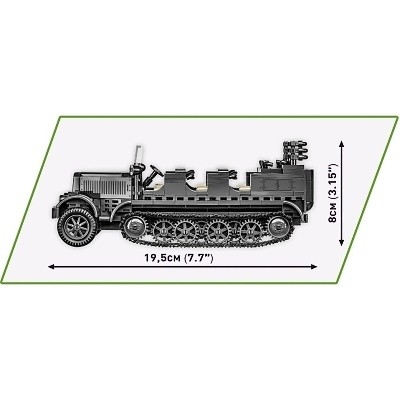 COBI 2275 HISTORICAL COLLECTION WWII SD. KFZ. 7 HALF TRACK - Photo 8