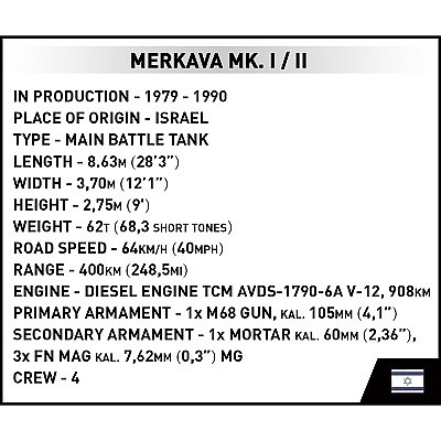 COBI 2621 ARMED FORCE MERKAVA Mk. I/II - Photo 7