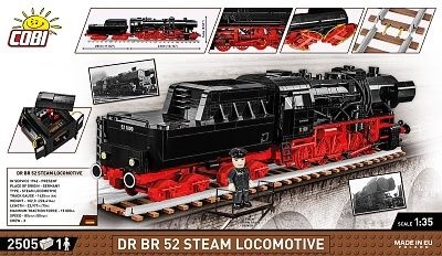 COBI 6282 HISTORICAL COLLECTION PARNÍ LOKOMOTIVA DR BR 52 S TENDREM - Photo 1