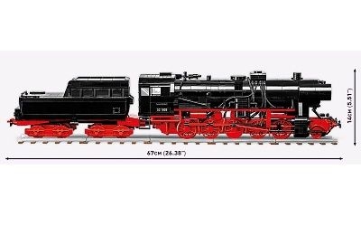 COBI 6282 HISTORICAL COLLECTION PARNÍ LOKOMOTIVA DR BR 52 S TENDREM - Photo 6
