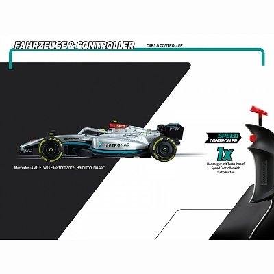 AUTODRÁHA CARRERA 68003 CHALLENGE FORMULA HIGHSPEED MERCEDES AMG PETRONAS F1 W13E HAMILTON - Photo 3