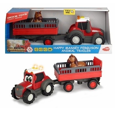 ABC HAPPY TRAKTOR FENDT S PŘÍVĚSEM A KONĚM - Photo 1