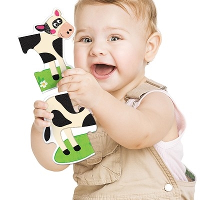 MONTESSORI DOTEKOVÉ PUZZLE FARMA - Photo 1