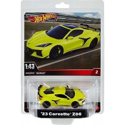 AUTÍČKA HOT WHEELS PREMIUM HMD48 CHEVROLET CORVETTE Z06 2023 YELLOW - Photo 2