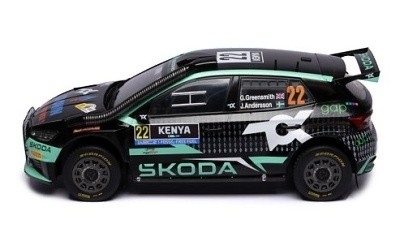 ŠKODA FABIA Rally2 (2023) #22 G.Greensmiith - J.Andersson Winner WRC2 Safari Rally Kenya 2024 - Photo 1