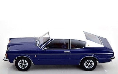 FORD TAUNUS GXL COUPE 1971 DARK BLUE / VINYL ROOF WHITE - Photo 1