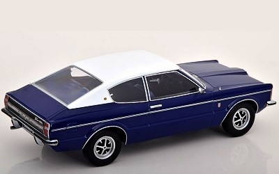 FORD TAUNUS GXL COUPE 1971 DARK BLUE / VINYL ROOF WHITE - Photo 2
