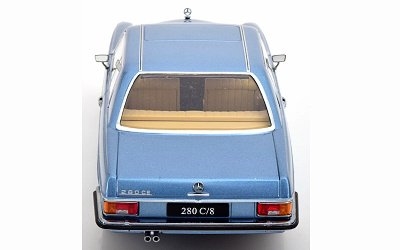 MERCEDES-BENZ 280 C/8 W114 COUPE 1969 LIGHT BLUE METALLIC - Photo 3