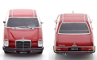 MERCEDES-BENZ 280 C/8 W114 COUPE 1969 RED METALLIC - Photo 3