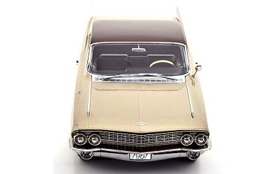 CADILLAC DEVILLE SERIES 62 COUPE 1961 BEIGE / BROWN METALLIC - Photo 3