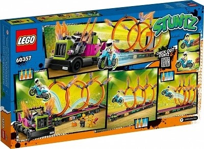 LEGO CITY 60357 TAHAČ S PŘÍVĚSEM A S OHNIVÝMI KRUHY - Photo 5