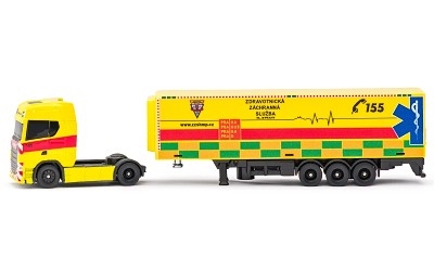 SCANIA 770 S KONTEJNEROVÝ NÁVĚS GOLEM EMS ZDRAVOTNICKÁ ZÁCHRANNÁ SLUŽBA HLAVNÍHO MĚSTA PRAHA    - Photo 1