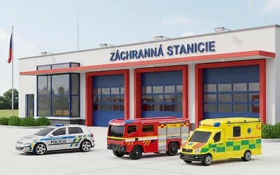 ZÁSAHOVÁ VOZIDLA ČESKÁ REPUBLIKA POLICIE, HASIČI, SANITKA 3-PACK - Photo 5