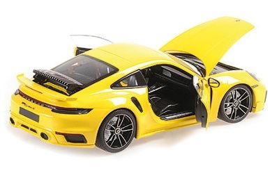 PORSCHE 911 (992) TURBO S COUPE SPORT DESIGN 2021 YELLOW L.E. 504 pcs. - Photo 1